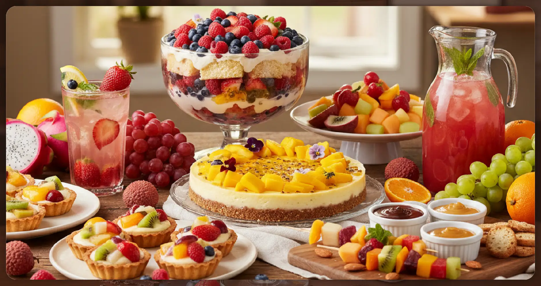 Fruit-Forward Desserts and Beverages